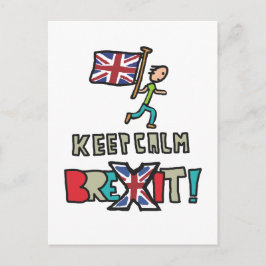 Blijf kalm Brexit Briefkaart