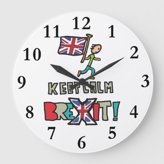 Blijf kalm Brexit Grote Klok (Voorkant)