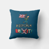 Blijf kalm Brexit Kussen (Achterkant)