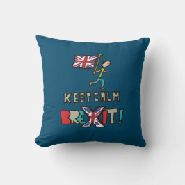 Blijf kalm Brexit Kussen