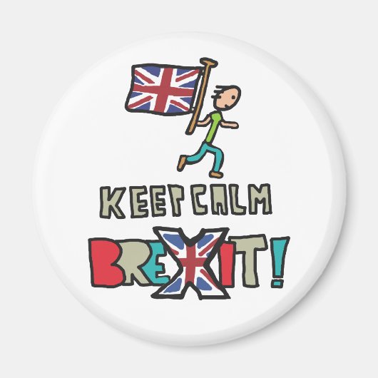 Blijf kalm Brexit Magneet (Voorkant)