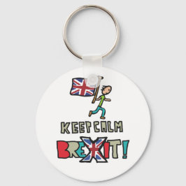 Blijf kalm Brexit Sleutelhanger