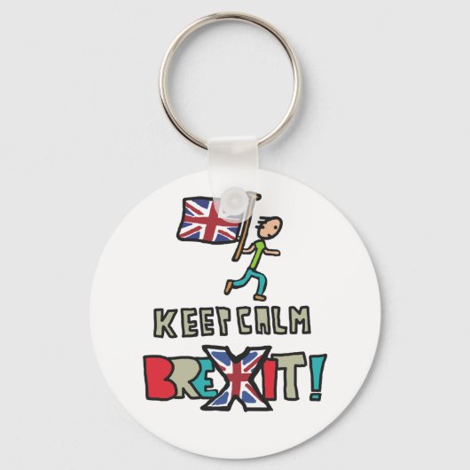 Blijf kalm Brexit Sleutelhanger (Voorkant)