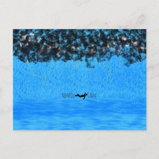 Blijf kalm Briefkaart (Voorkant)