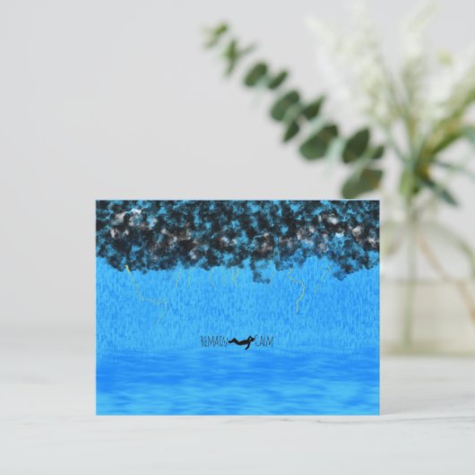 Blijf kalm Briefkaart (Staand voorkant)