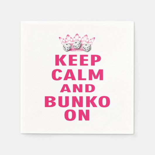 Blijf kalm Bunko Servet (Voorkant)