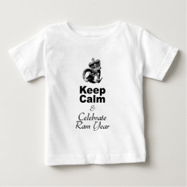 Blijf kalm Celebrate Ram Year Baby White T-shirt