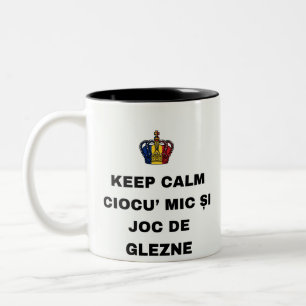 Blijf Kalm CIOCU' MIC EN KLEINE VOETENSPELLEN Tweekleurige Koffiemok