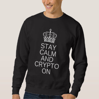 Blijf kalm Crypto Op Crypto Blockchain Bitcoin Eth Trui