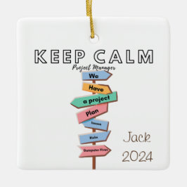 Blijf kalm, daar hebben we een projectplan voor keramisch ornament