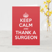 Blijf kalm Dank chirurg Groet Opmerking Kaart (Gele Bloem)