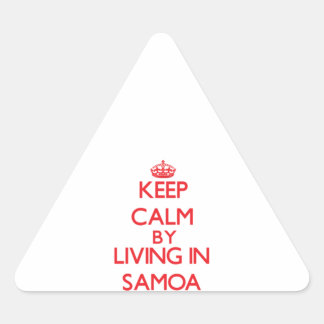 Blijf kalm door in Samoa te wonen Sticker