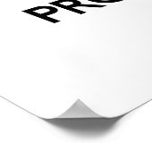 Blijf kalm door naar PROGRESSIEF HUIS te luisteren Poster (Hoek)