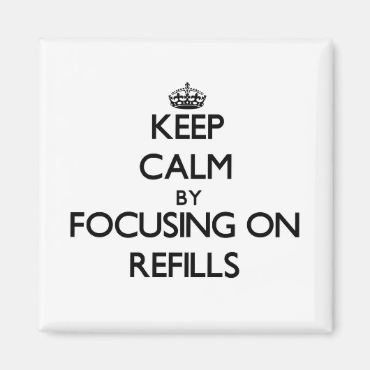 Blijf kalm door te focussen op vullingen magneet (Voorkant)