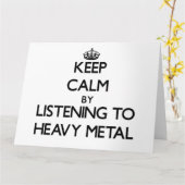 Blijf kalm door te luisteren naar HEAVY METAL Kaart (Gele Bloem)