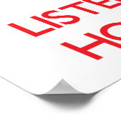 Blijf kalm door te luisteren naar MUSIC van HOUSE Poster (Hoek)