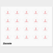 Blijf kalm door Watermelon te eten Ster Sticker (Vel)