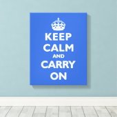Blijf kalm - elke kleur achtergrond! canvas afdruk (Insitu (Houten vloer))