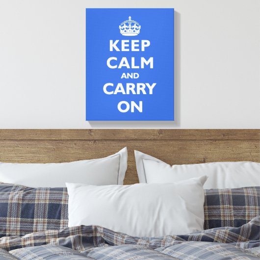 Blijf kalm - elke kleur achtergrond! canvas afdruk (Insitu (Slaapkamer))