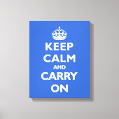 Blijf kalm - elke kleur achtergrond! canvas afdruk (Voorkant)