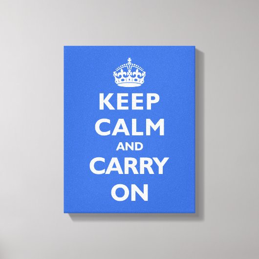 Blijf kalm - elke kleur achtergrond! canvas afdruk (Voorkant)