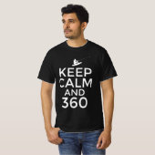 Blijf kalm en 360 t-shirt (Voorkant volledig)