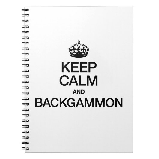 BLIJF KALM EN ACHTERUIT NOTITIEBOEK (Voorkant)