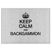 BLIJF KALM EN BACKGAMMON SNIJPLANK (Voorkant)