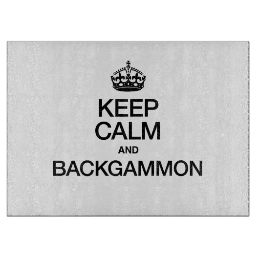 BLIJF KALM EN BACKGAMMON SNIJPLANK (Voorkant)