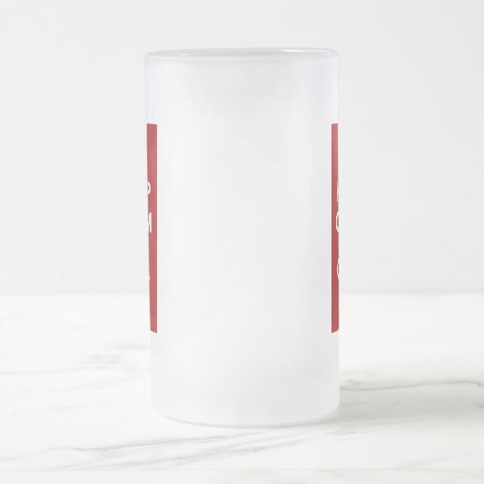 Blijf kalm en bel 999 - UK Emergency Number Matglas Bierpul (Center)