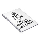 Blijf kalm en bel een assistent van de arts notitieboek (Rechterzijde)