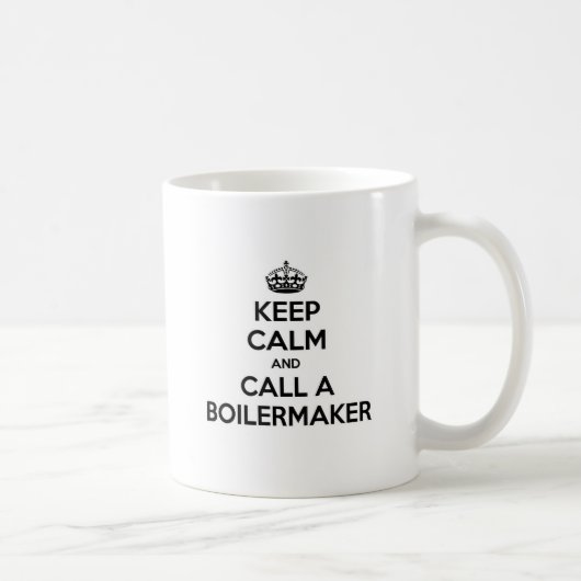 Blijf kalm en bel een Boilermaker Koffiemok (Rechts)