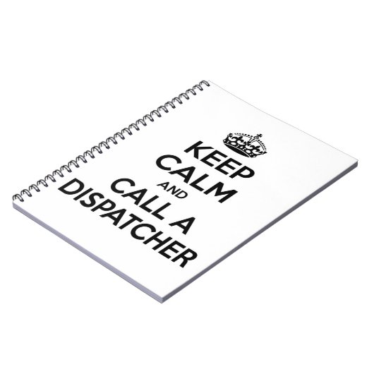 Blijf kalm en bel een Dispatcher Notitieboek (Linkerzijde)