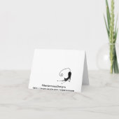 Blijf kalm en bel een School Psycholoog Opmerking  Kaart (Achterkant)