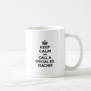 Blijf kalm en bel een speciale Ed. onderwijzer Koffiemok