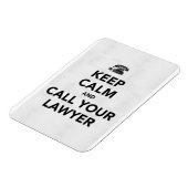 Blijf kalm en bel je advocaat magneet (Linkerzijde)