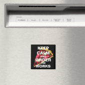 Blijf kalm en bestel de werken magneet (Insitu (Vaatwasser))