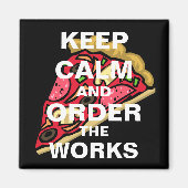 Blijf kalm en bestel de werken magneet (Voorkant)