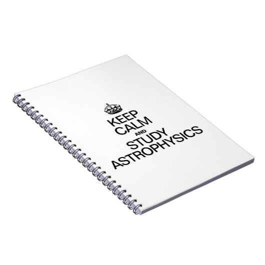 BLIJF KALM EN BESTUDEER ASTROFYSICA NOTITIEBOEK (Rechterzijde)