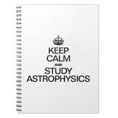 BLIJF KALM EN BESTUDEER ASTROFYSICA NOTITIEBOEK (Voorkant)
