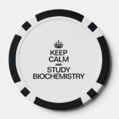 BLIJF KALM EN BESTUDEER BIOCHEMIE POKERCHIPS (Achterkant)