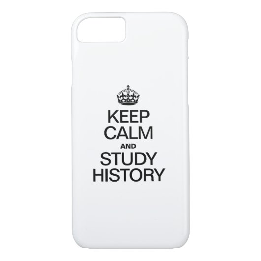 BLIJF KALM EN BESTUDEER GESCHIEDENIS Case-Mate iPhone CASE (Achterkant)