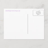 Blijf kalm en bewaar de datum lavendel aankondigingskaart (Achterkant)