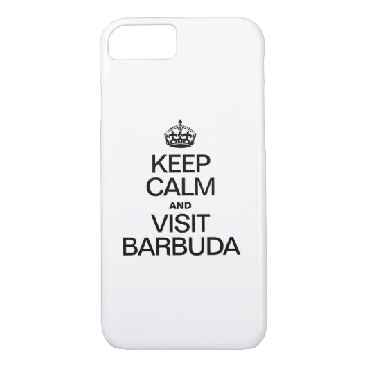 BLIJF KALM EN BEZOEK BARBUDA Case-Mate iPhone CASE (Achterkant)