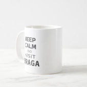 Blijf kalm en bezoek Braga Koffiemok (Voorkant links)