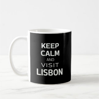 Blijf kalm en bezoek Lissabon Koffiemok
