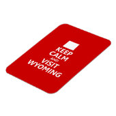 Blijf kalm en bezoek Wyoming Magneet (Linkerzijde)