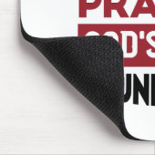 Blijf kalm en bid dat Gods plan onbeperkt is Muismat (Hoek)