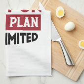 Blijf kalm en bid dat Gods plan onbeperkt is Theedoek (Quarter Fold)