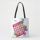 Blijf kalm en bingo op *personaliseer het* tote bag (Voorkant)